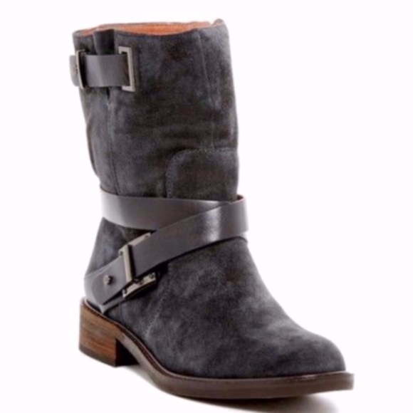 Louise et Cie Shoes - Louise et Cie Valencia Moto Grey Suede Boot